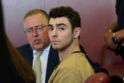 Luigi Mangione, the suspect in the killing of UnitedHealthcare chief executive Brian Thompson, appears at Manhattan Suprem...