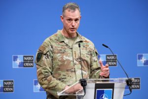 NATO Secretary General Rutte holds a joint press conference with Supreme Allied Commander Europe Grynkewich
