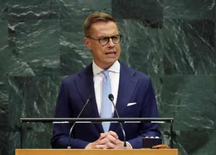 Finland's president says Putin should be worried after Trump's shift on Ukraine territory