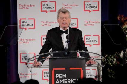 Author and honoree Stephen King at the PEN America Literary Gala in New York