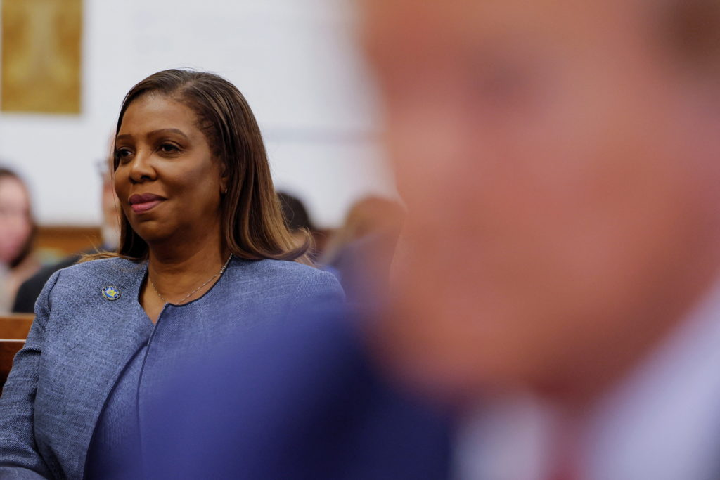 Former U.S. President Trump attends closing arguments in Trump Organization civil fraud trial, in New York
