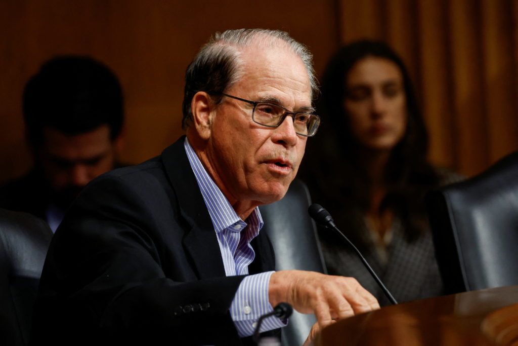 Novo Nordisk CEO Lars Jorgensen testifies in U.S. Senate hearing on high cost of weight loss drugs, in Washington