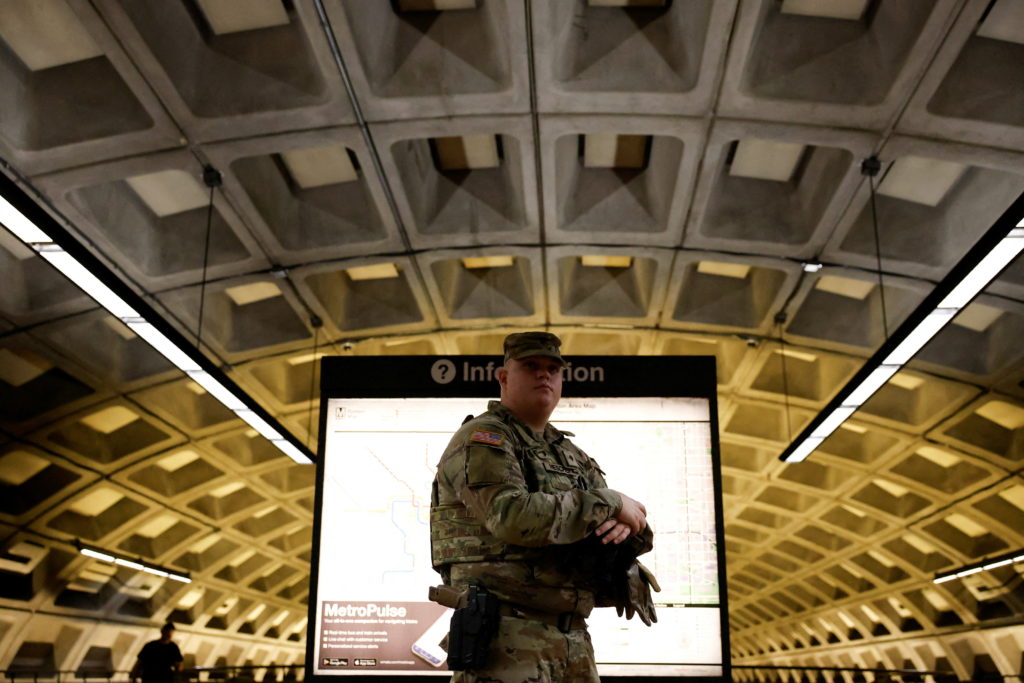 U.S. President Trump deploys the National Guard in Washington