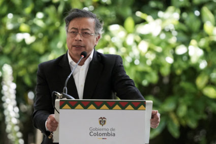 FILE PHOTO: Colombia's President Gustavo Petro in Bogota