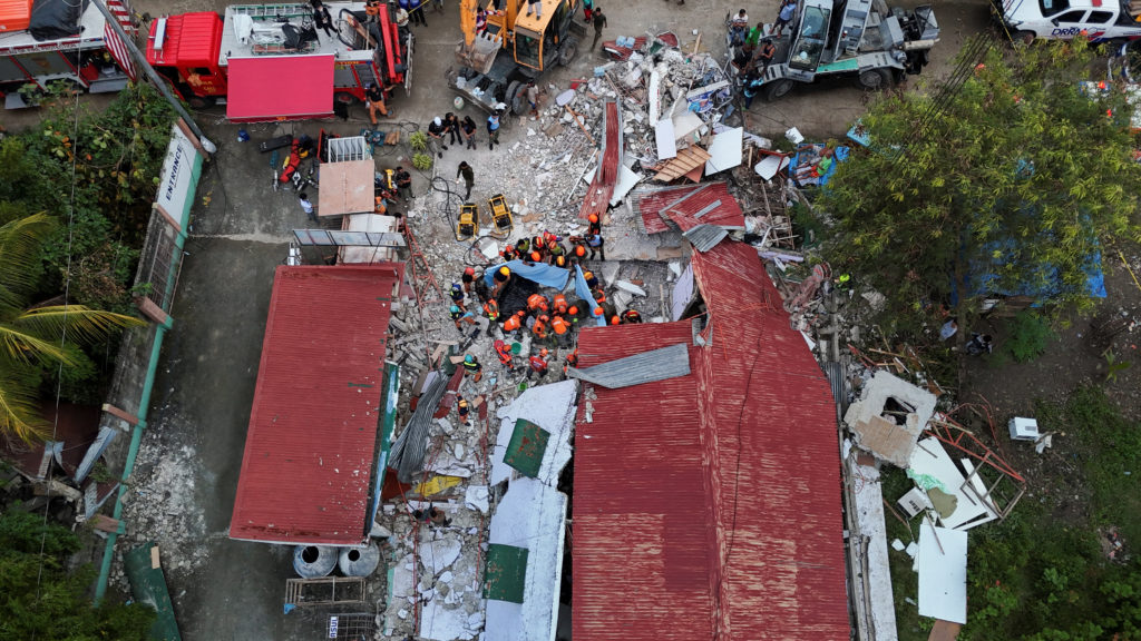 Aftermath of magnitude 6.9 quake in central Philippines