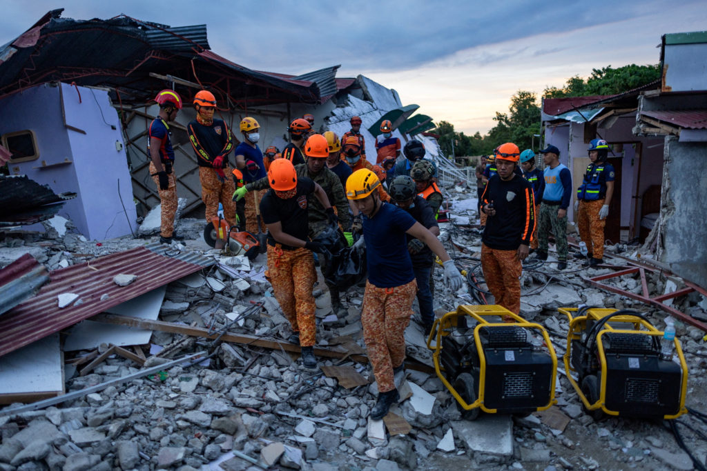 Aftermath of magnitude 6.9 quake in central Philippines