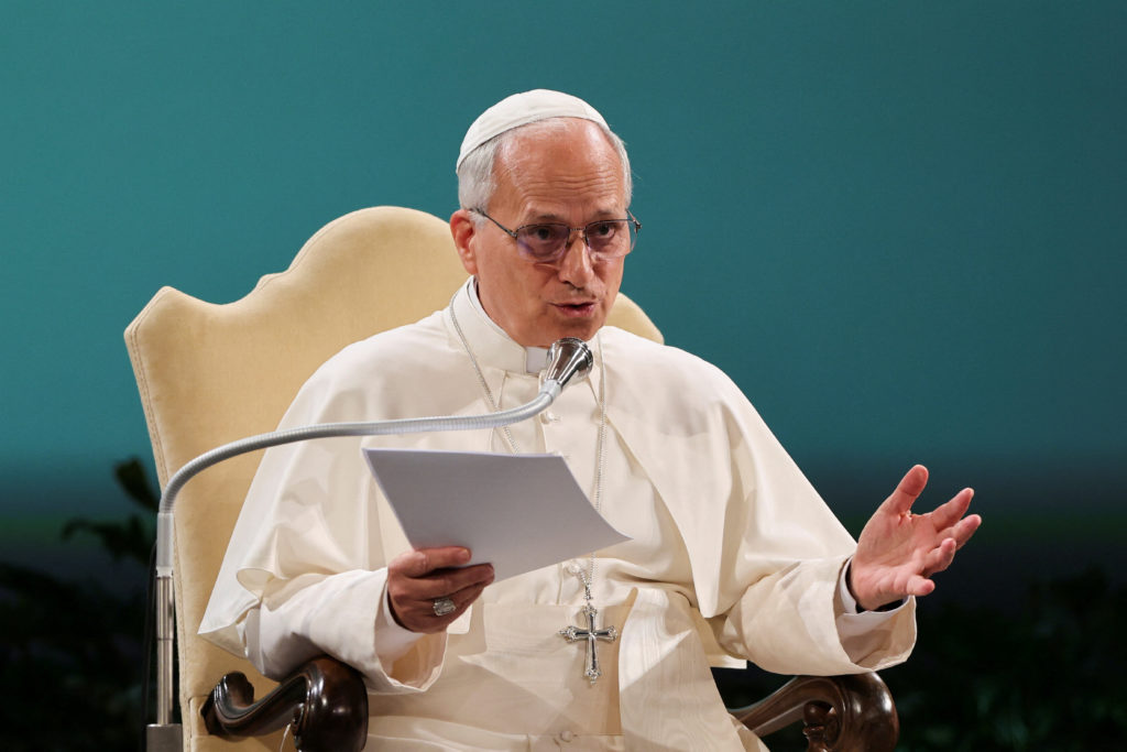Pope Leo speaks about climate change at Vatican event with Arnold Schwarzenegger