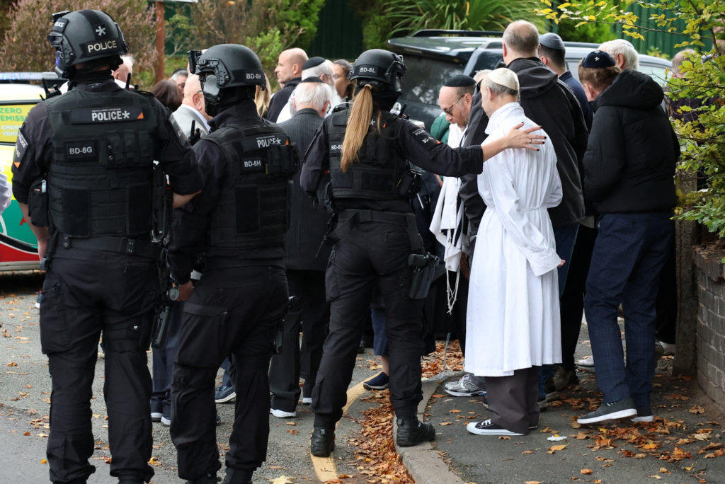 British leader says ‘vile’ synagogue assailant ‘attacked Jews because they are Jews’