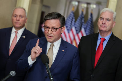 WATCH: Johnson says Democratic bill 'wild list of partisan priorities' as shutdown stretches into 2nd day