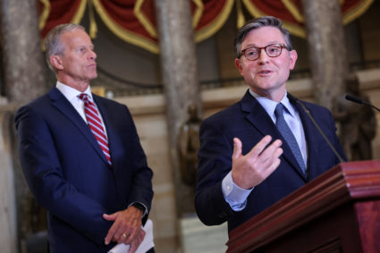 WATCH: Johnson and Thune hold news conference ahead of failed Senate vote to end shutdown