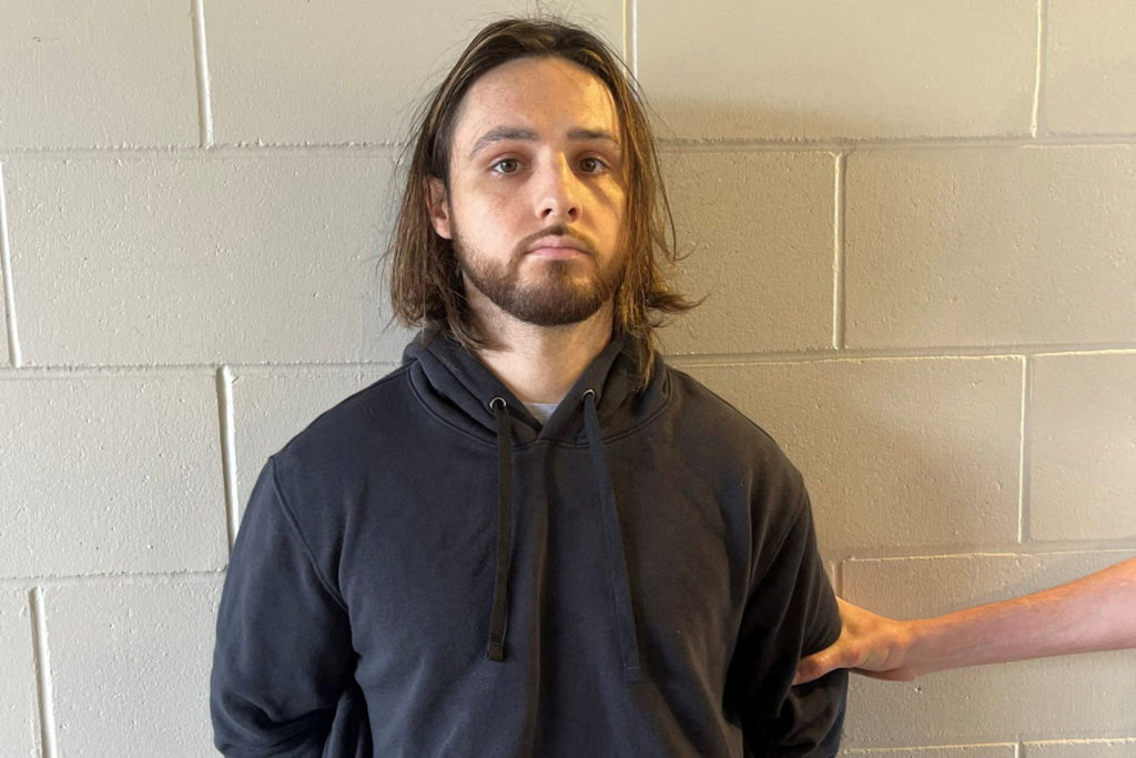 Jonathan Rinderknecht is posed after his arrest on charges that he intentionally ignited the Pacific Palisades Fire in Los...
