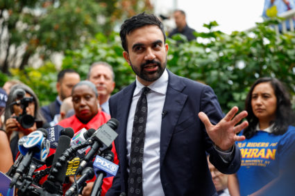 New York City mayoral candidate Zohran Mamdani campaigns in New York