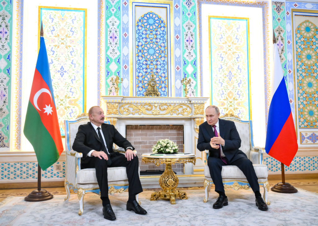 Putin says Russian air defenses were to blame for Azerbaijani jet’s crash last year, killing 38