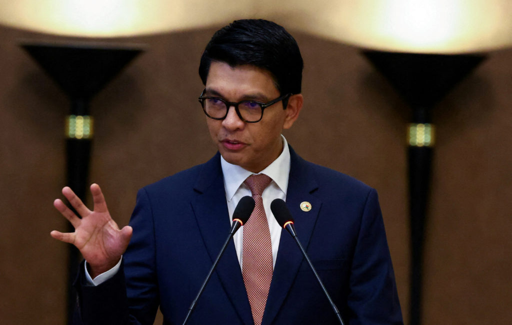 FILE PHOTO: Madagascar's President Rajoelina names military general Zafisambo as new Prime Minister