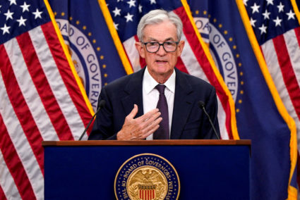 FILE PHOTO: U.S. Federal Reserve Chair Powell attends a press conference in Washington