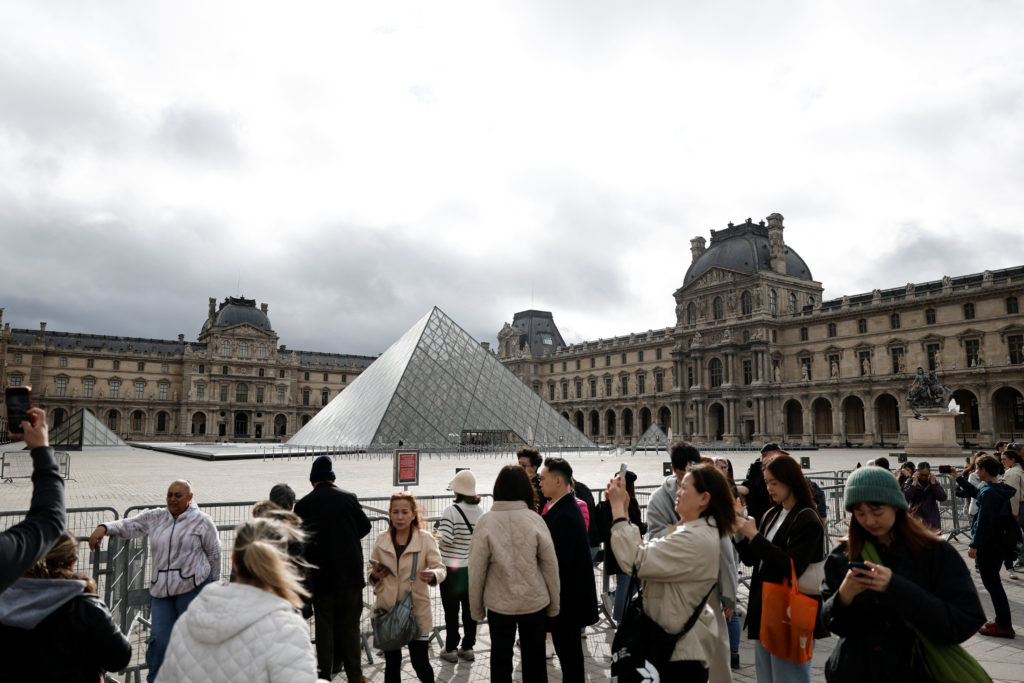 The Louvre Museum remains closed on day after robbery