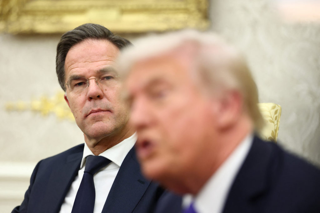 U.S. President Trump meets with NATO Secretary General Rutte in Washington
