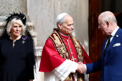 King Charles prays with Pope Leo in historic visit to the Vatican