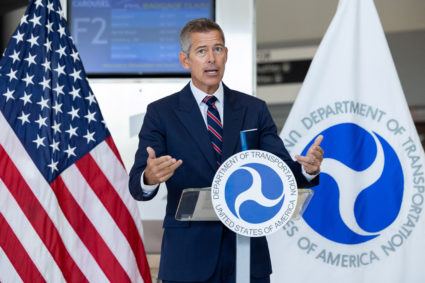 US Transportation Secretary Duffy speaks at Philadelphia airport about shutdown