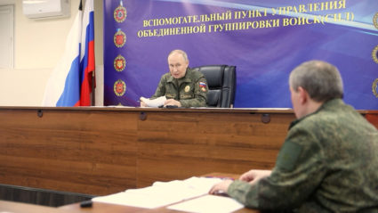 Russia's President Putin visits armed forces' command centre in the course of Russia-Ukraine conflict