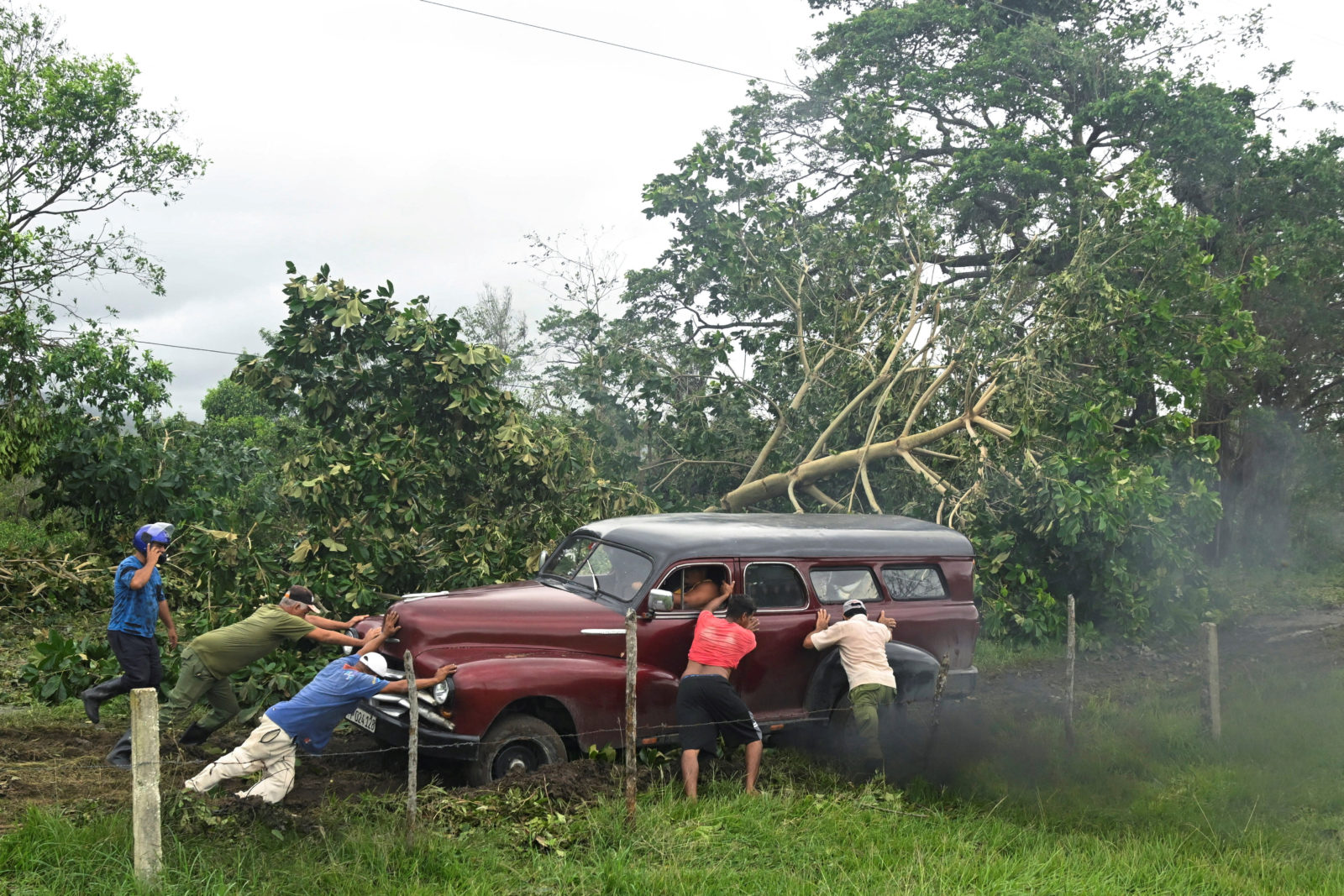 Aftermath of Hurricane Melissa in Santiago