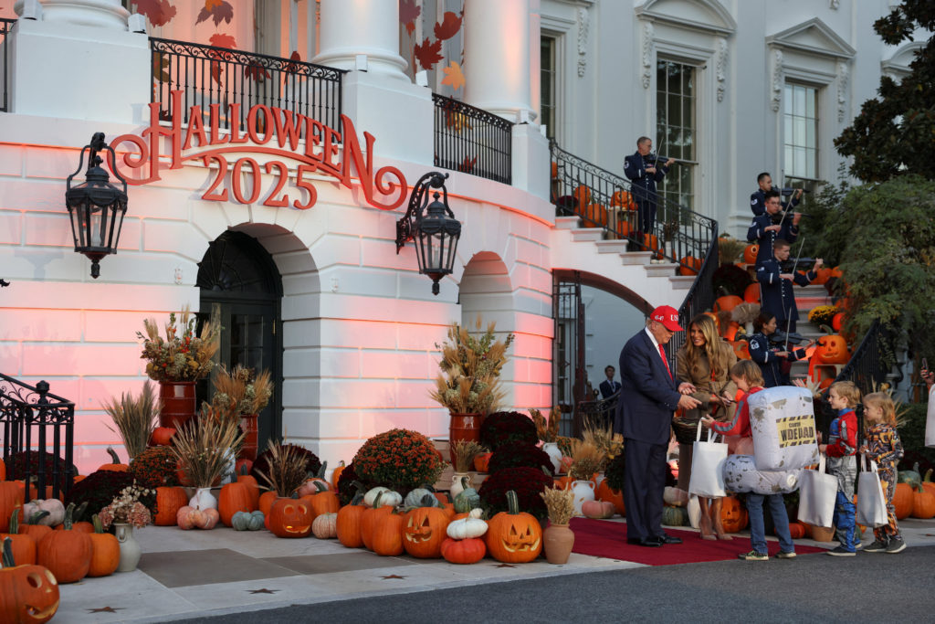 U.S. President Trump and first lady host Halloween event at White House in Washington