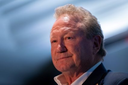 Andrew Forrest, Chairman and Founder, Fortescue Metals Group speaks at the Global Energy Transition 2022 conference in New...
