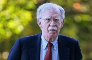 Former White House national security adviser Bolton arrives at U.S. District Court