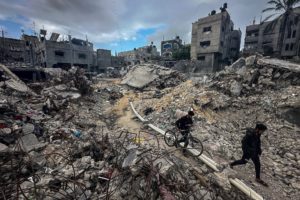 The Wider Image: The Gaza twins whose whole life has been war