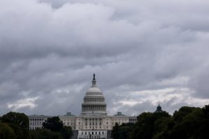 FILE PHOTO: A general view of the U.S. Capitol during the government shutdown, in Washington