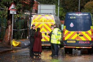 Britain's Conservative Party leader Kemi Badenoch visits site of Manchester synagogue incident, in Manchester
