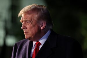 U.S. President Donald Trump departs for Asia from the South Lawn of the White House in Washington, D.C.