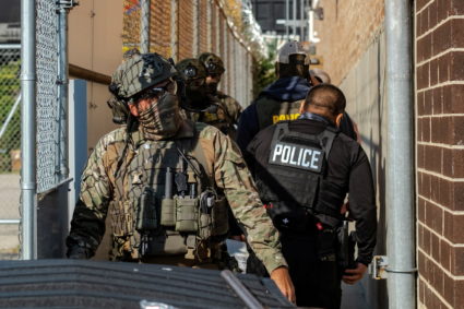 Federal agents clash with protesters at the Broadview, IL ICE detention center