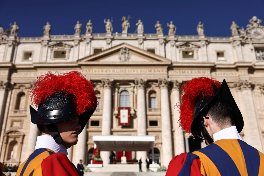Pope Leo XIV leads a Mass for the Jubilee of Catechists in St. Peter's Square at the Vatican