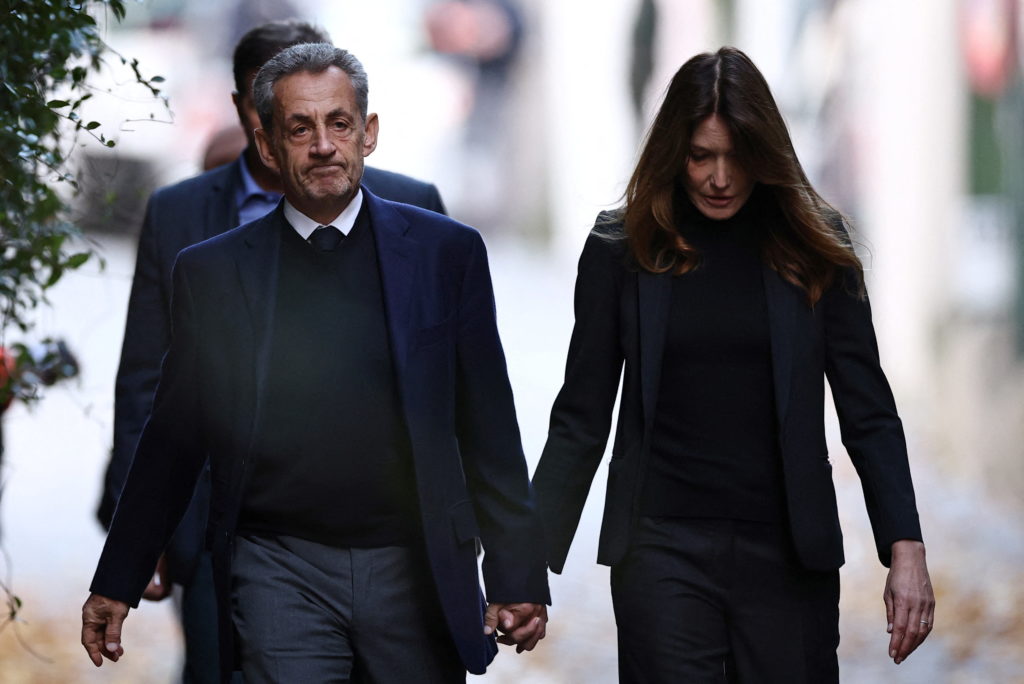 Former French President Sarkozy goes to jail to begin five-year sentence