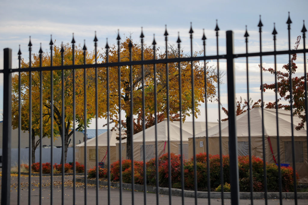 New installations to accommodate personnel at the Oregon Army National Guard's Camp Withycombe, in Happy Valley, Oregon