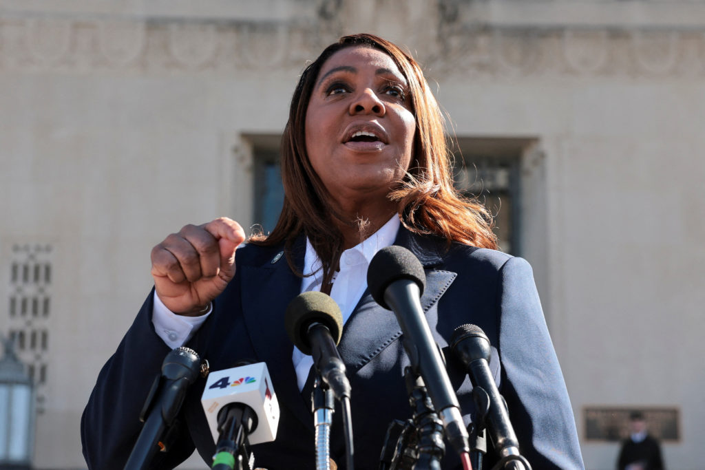 New York Attorney General Letitia James at U.S. District Court for the Eastern District of Virginia
