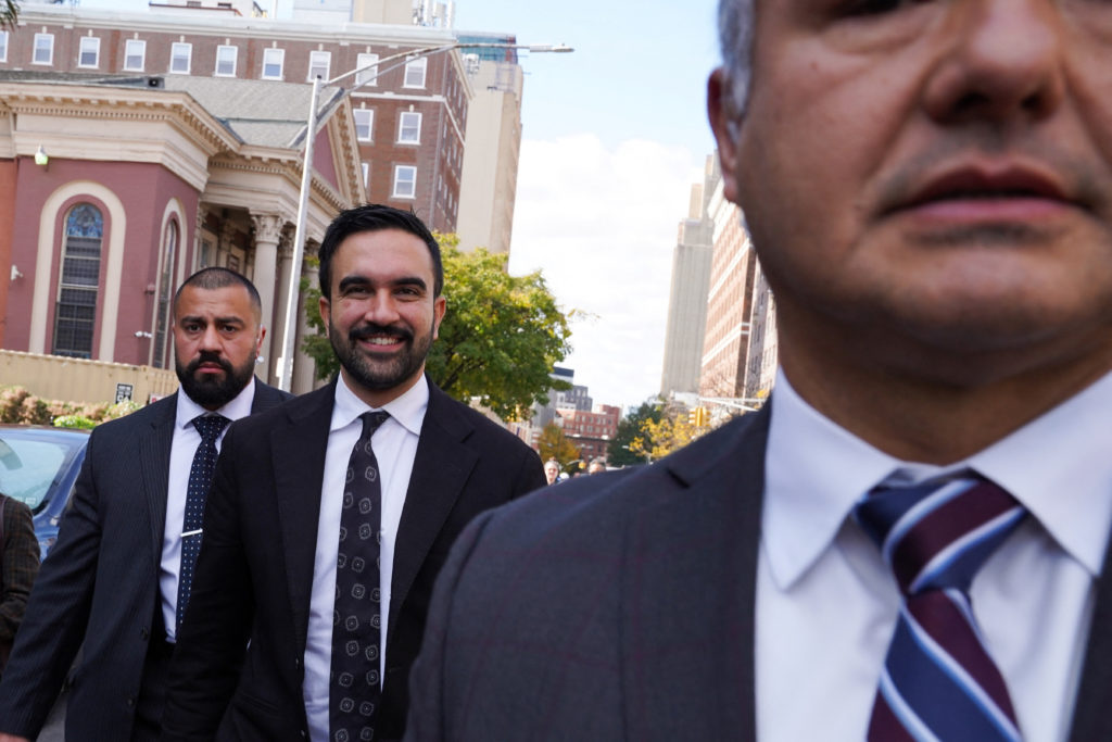 Zohran Mamdani campaigns in New York City