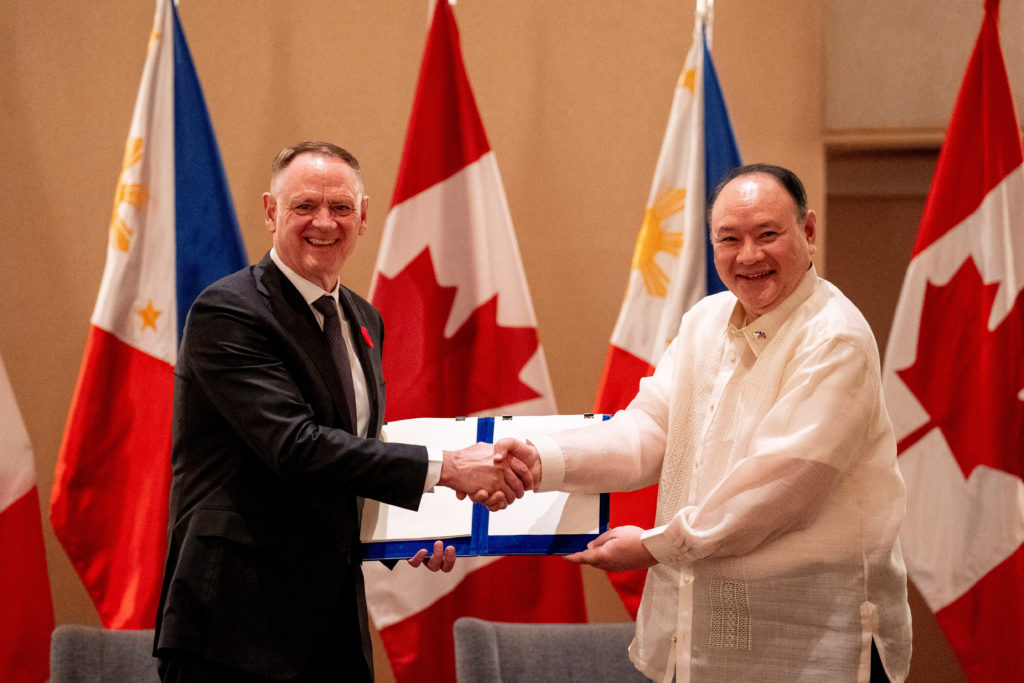 Philippines and Canada Defence Ministers meet in Makati City