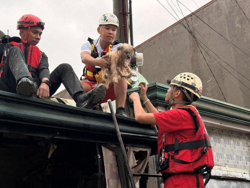 Aftermath of Typhoon Kalmaegi in the central Philippines