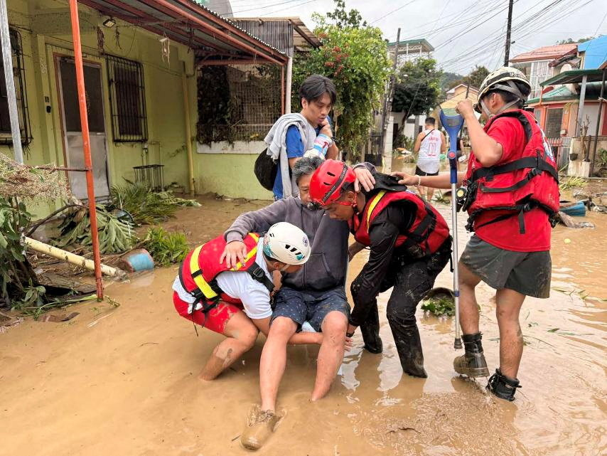Aftermath of Typhoon Kalmaegi in the central Philippines