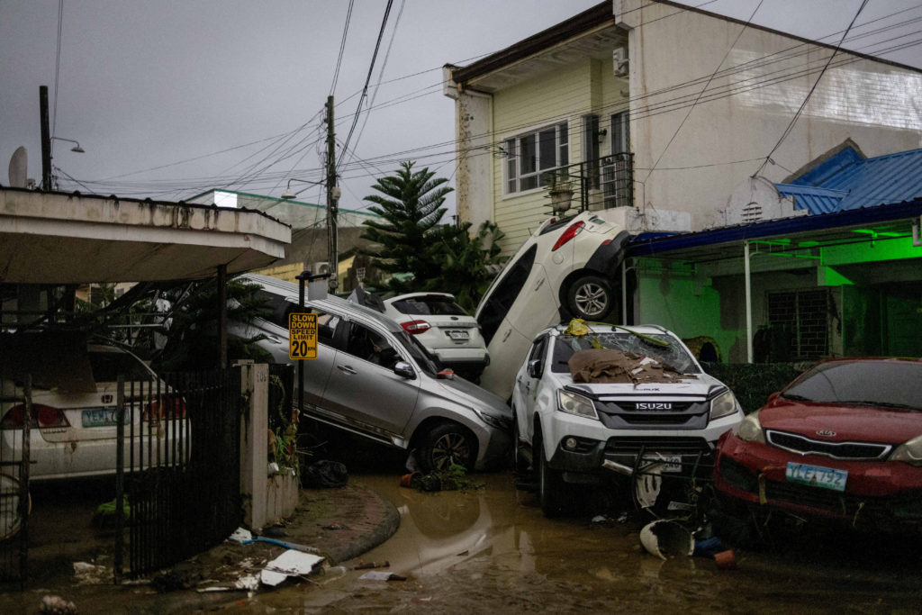 Aftermath of Typhoon Kalmaegi in Cebu