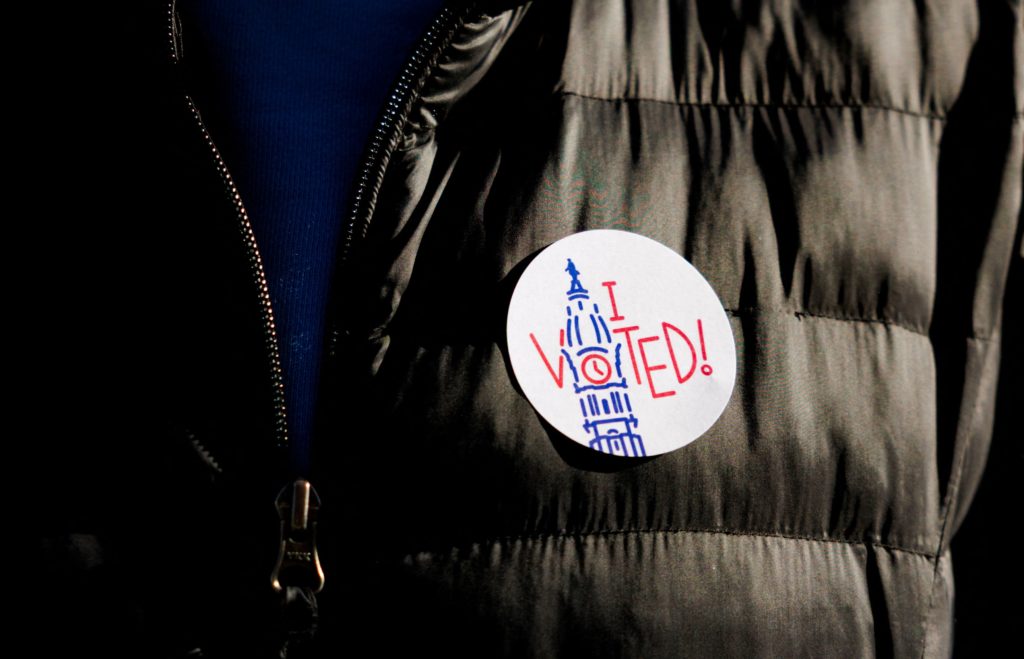 People vote during the Pennsylvania Municipal Election in Philadelphia
