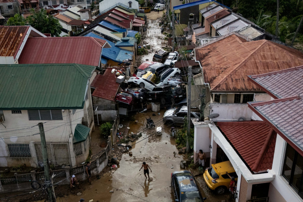 Aftermath of Typhoon Kalmaegi in Cebu, Philippines
