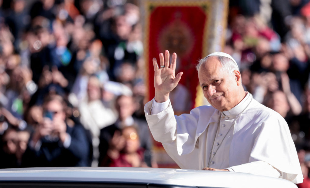 Pope Leo XIV holds a general audience in St. Peter's Square at the Vatican