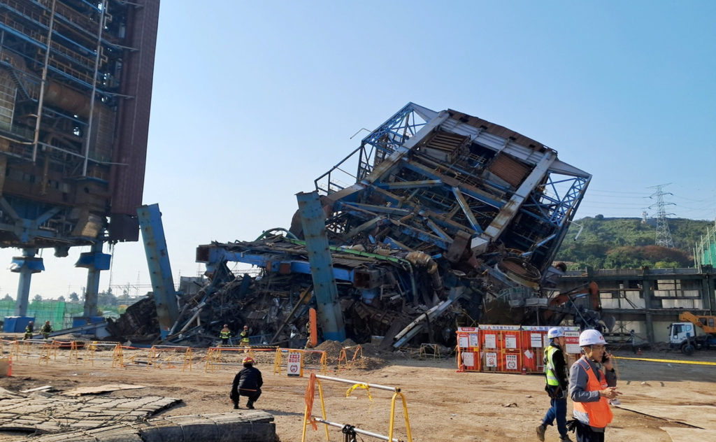Multiple people believed trapped at South Korea power plant under collapsed structure, Yonhap says