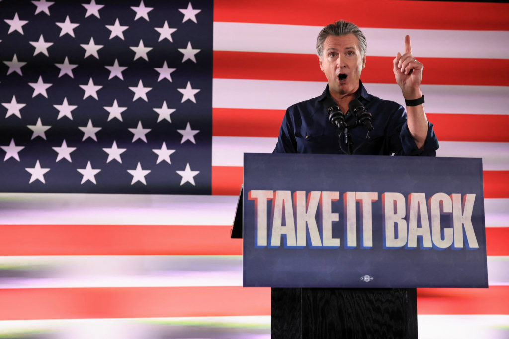 WATCH: Newsom says Trump is &#8216;weakness masquerading as strength&#8217; at Texas rally