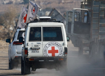 Red Cross receives a body identified by Hamas as that of deceased Israeli soldier Hadar Goldin