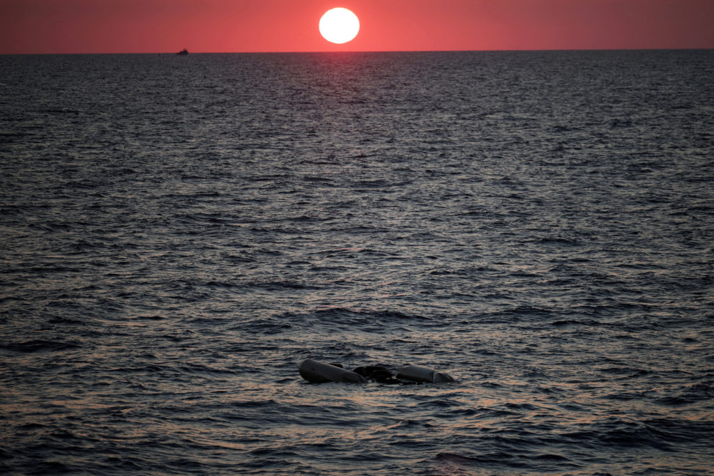 FILE PHOTO: Sea-Watch 5 migrant search and rescue ship at the SAR zone off Libya