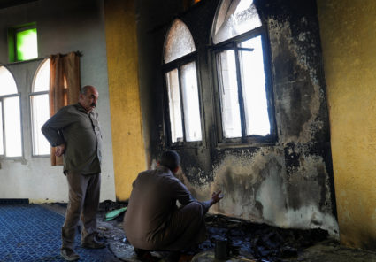 Israeli settlers set mosque ablaze in West Bank, residents say